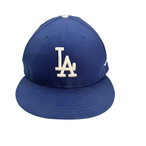 New Era Other - New Era 59FIFTY LA Dodgers Hat Mens 7 3/4 Blue Excellent Fitted MLB Cap